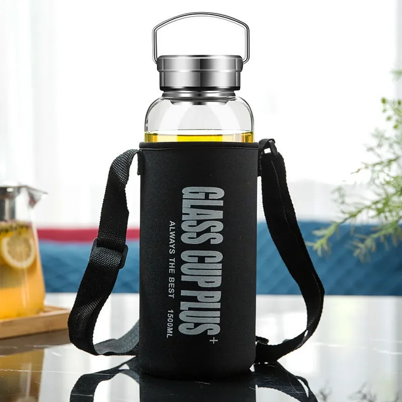 Outdoor Sport Glass Water Bottle - زجاجة مياه زجاجية سعة 2 لتر