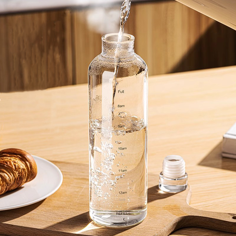 FOME زجاجة مياه رياضية زجاجية  - مراجعة Outdoor Sport Glass Water Bottle وسعره
