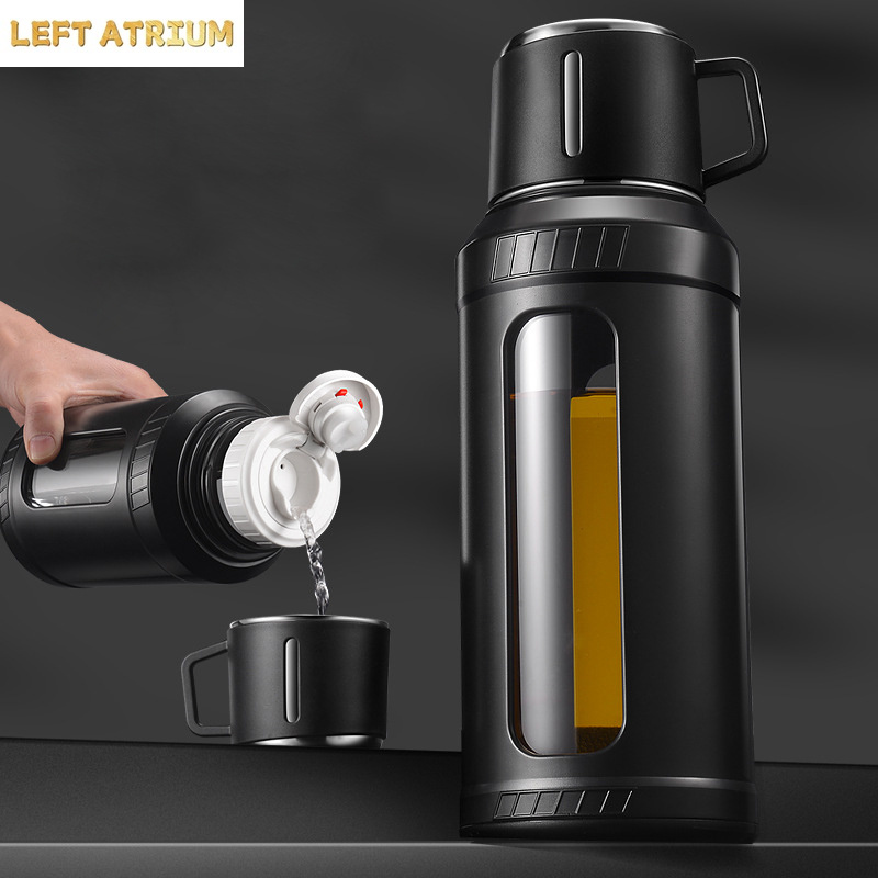 زجاجة ماء زجاجية بسعة 2 لتر مع - مراجعة Outdoor Sport Glass Water Bottle وسعره